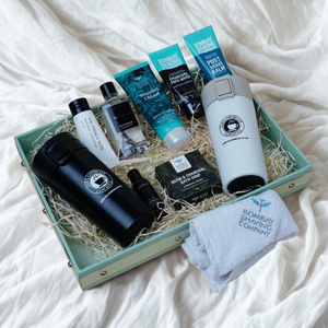 Premium Grooming Spa Hamper with Travel Sippers for Him
