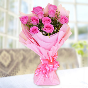 Pretty Pink Rose Bunch
