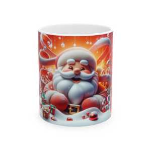 Santas Cheer White Christmas Mug