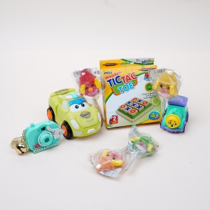 Tic Tac Toe and Mini Toys with 4pcs Candy Gift Box - Christmas Gifts for Kids