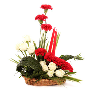 Unique Mixed Flowers Basket