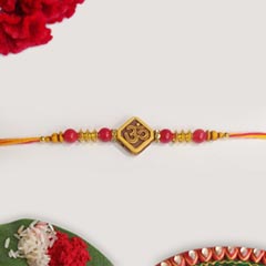 Wooden Om Rakhi