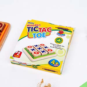 Wooden Tic Tac Toe Toy Gift for Kids