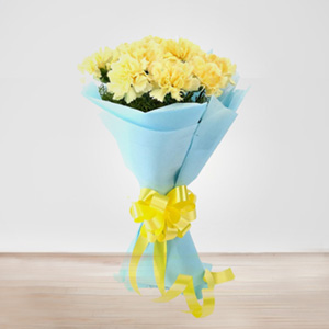 Yellow Carnations Bouquet