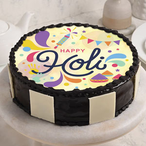 Yummy Holi Chocolate Cake Treat : Holi Gifts