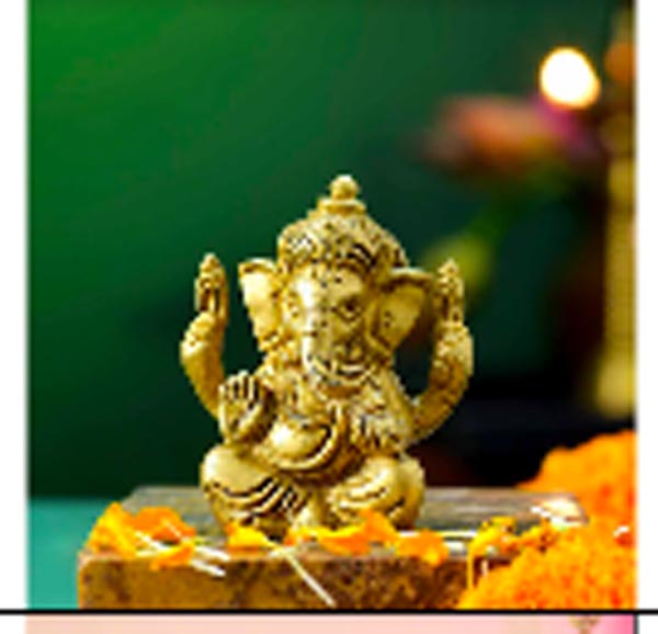 Send Brass Ganesha Idol Online