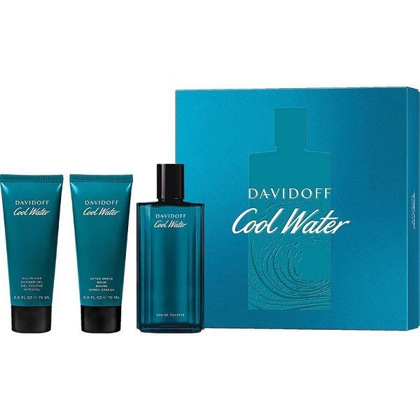 Send Davidoff Cool Water Mens Eau De Toilette and Shower Gel and Aftershave Balm Online