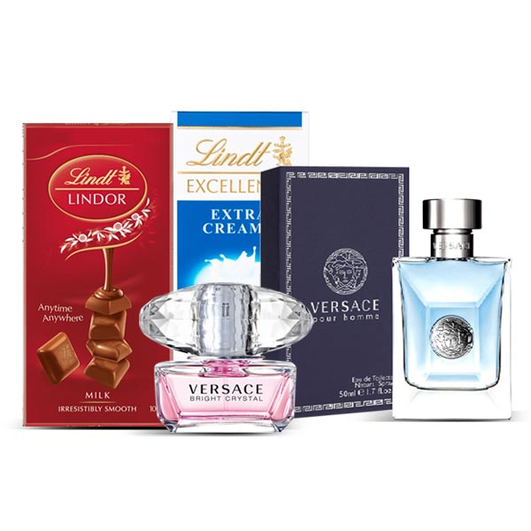 Send Versace Couple Hamper Online