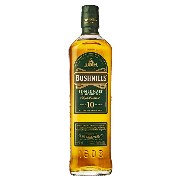 Send Bushmills10 Year Old Single Malt Irish Whiskey Online