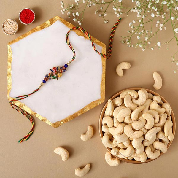 Send Sneh Divine Rakhi & Cashews Online