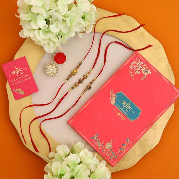 Send Sneh Traditional Fengshui Rakhi Set Online