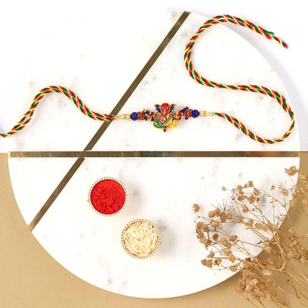 Send Sneh Classic Ganesha Rakhi to Qatar Online