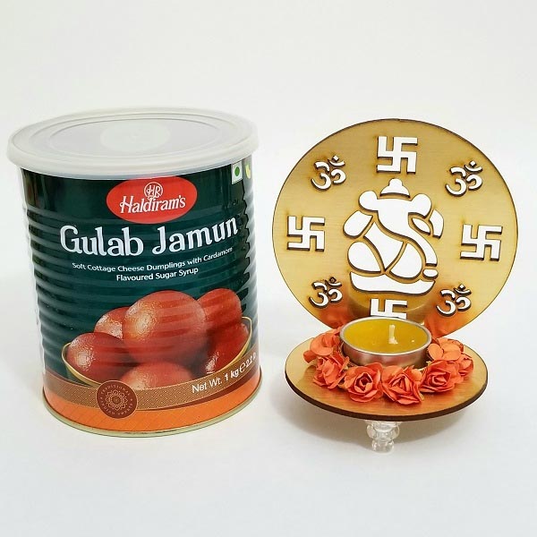 Send Gulab Jamun and Tealight Online