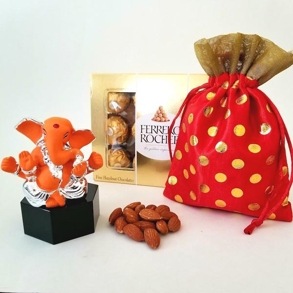 Send Ganpati and Ferrero Pack Online