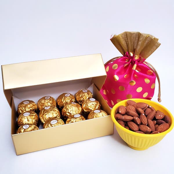 Send Almonds and Ferrero Wishes Online