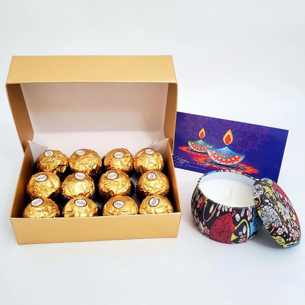 Send Ferrero & Pretty Candle Online