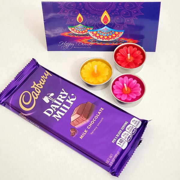 Send Diwali Candles & Cadbury Online