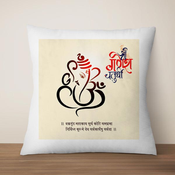 Send Alluring Ganesh Chaturthi Cushion  Online