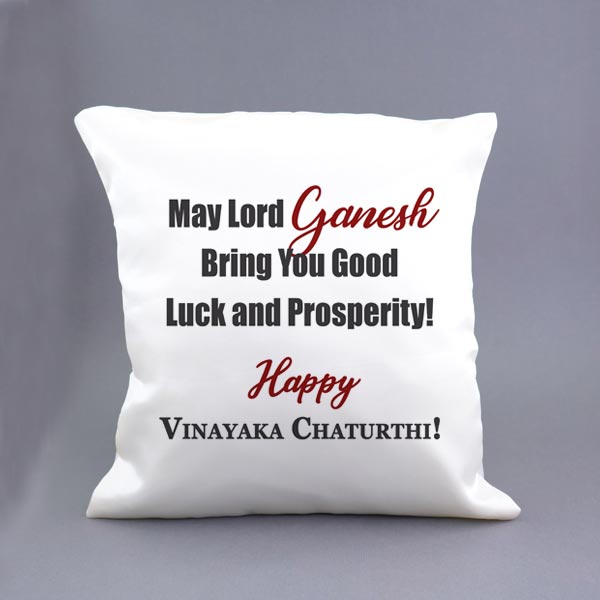 Send  Happy Vinayaka Chaturthi Cushion Online